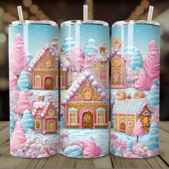 Other - 2/$30 SALE! Gingerbread House Christmas Tumbler